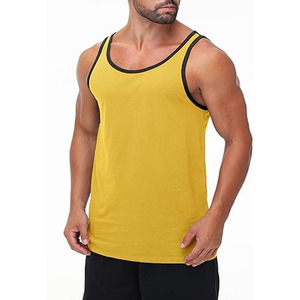 Men GYM 100% Cotton <b>Stringer</b> <b>Vest</b> Breathable New Design Summer Ventilation Winter Insulation Tank Top - Product Image 1