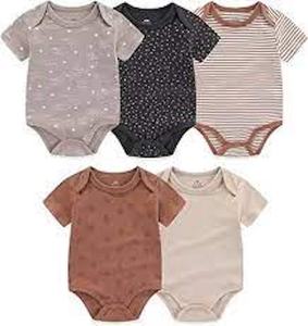 Tenue en tricot durable pour bébés filles Conception respirante et écologique avec fermeture à bouton-pression - Product Image 1