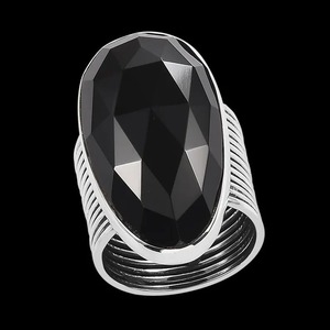 Proveedor indio Bold Black Onyx Ring para confianza o estabilidad y protección de energía disponible para suministro mundial - Product Image 4