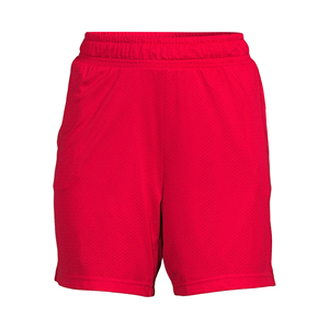 Pantalones cortos de baloncesto con logotipo personalizado para mujer, Shorts deportivos de cintura elástica de malla - Product Image 3