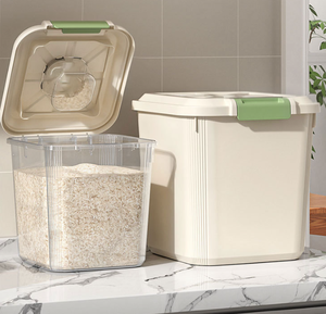 ELEVE Portable Waterproof Pet <b>Food</b> Storage <b>Container</b> Airtight Moisture-Proof Bin Leak-Proof Feature Easy Clean Durable Solid - Product Image 4