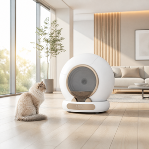 Bac à litière automatique intelligent pour chat, rond, fermé, autonettoyant, électrique, Litiere Pour Chat Automatique - Product Image 3
