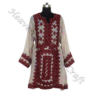 Vintage noir Afghani Balochi robe à la main afghani/irani/balochi/pakistanais/indien BDR058 femmes portent le meilleur design robe Vintage - Product Image 1