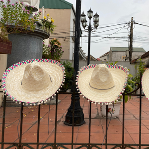 Sombrero mexicano personalizado multicolor con materiales naturales/ecológicos/sostenibles de proveedor de Vietnam con alta calidad - Product Image 1