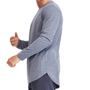 Camiseta OEM para hombre de alta calidad, 100% algodón, diseño divertido de Halloween con estampado de caracteres chinos, cuello redondo, manga larga. - Product Image 6