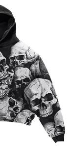 Sudadera corta cuadrada de primera calidad para hombre, ropa de calle transpirable, Sudadera con capucha y logotipo bordado personalizado para el invierno - Product Image 3