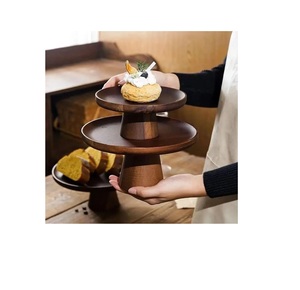 High Quality Handmade Wooden <b>Cake</b> <b>Stand</b> with Dome <b>Set</b> for Home Hotel and Restaurant Use Available at Bulk From India - Product Image 1