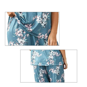 2025 elegantes camisones de mujer diseño sin mangas logotipo frontal transpirable poliéster/tela de algodón ropa de dormir de verano - Product Image 6