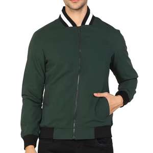 Chaqueta Bomber con Capucha, Resistente, Cómoda, Suave, Impermeable, Cortavientos, Ecológica, de Microfibra de Poliéster, para Exteriores, Unisex para Adultos - Product Image 1