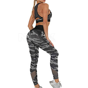 Ensemble de yoga pour femmes de haute qualité, design personnalisé, respirant, taille plus, ensemble 2 pièces, spandex/polyester - Product Image 5