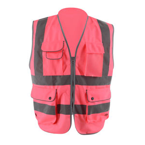 Veste de sécurité haute visibilité personnalisée en gros, logo personnalisé, classe 3, veste réfléchissante, multi-poches, grande taille, imperméable, respirante - Product Image 6