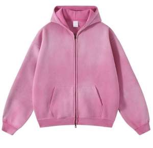 Sweat à capuche zippé pour homme en coton délavé à l'acide, impression numérique personnalisée de haute qualité, nouvelle arrivée en gros - Product Image 1