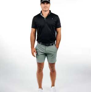 Logo personnalisé séchage rapide évacuation de l'humidité entraînement couleur unie vierge décontracté Golf polyester hommes Shorts - Product Image 1