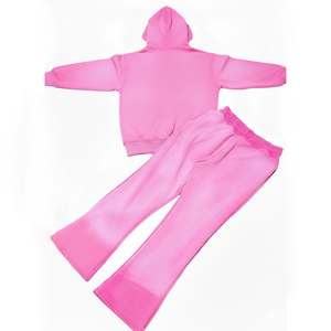 Personalizado de invierno térmica Sun Faded Heavyweight Oversize pantalones acampanados de pierna ancha 480gsm Baggy Jogger French Terry pantalones de chándal de los hombres - Product Image 2