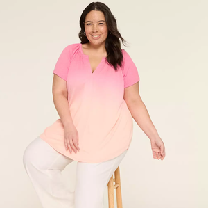 Camiseta de talla grande para mujer, ropa de verano al por mayor de algodón, ropa personalizable de alta calidad OEM ODM, ropa Premium de Bangladesh - Product Image 1