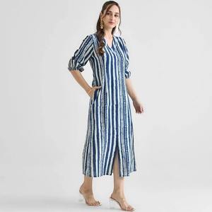 เดรสโบฮีเมียนทำด้วยมือทำจากผ้าฝ้ายออร์แกนิกสำหรับผู้หญิงเดรสลำลองพิมพ์ลายดอกไม้ทันสมัยหวานธรรมชาติสำหรับของขวัญวันวาเลนไทน์ในฤดูร้อน - Product Image 5