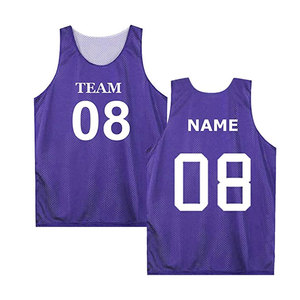 Maillot de basket-ball personnalisé gilet de sport réversible ajouter n'importe quel numéro de nom d'équipe maillot personnalisé pour hommes - Product Image 5