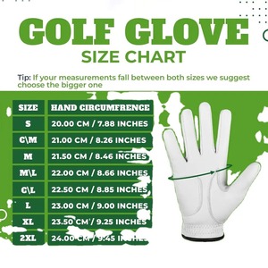 ถุงมือกอล์ฟหนัง Cabretta สำหรับผู้ชายถุงมือกอล์ฟคุณภาพดีมาตรฐานสากลปรับแต่งได้ทนทานผลิตสูงสุด - Product Image 3