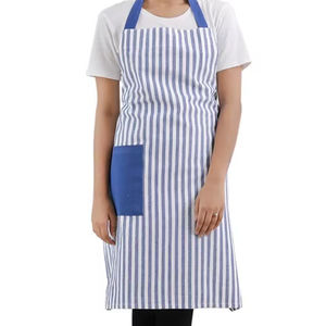 100% Cotton Yarn-Dyed Bib <b>Apron</b> Grey Waist Bib Food Cooking Salon Barber <b>Garden</b> BBQ PE LDPE PU PVC Denim Fabric Polyester - Product Image 1