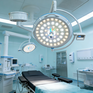 อุปกรณ์สัตวแพทย์ เครื่องมือผ่าตัดทางทันตกรรม ไฟผ่าตัด LED สำหรับห้องผ่าตัด ได้รับการรับรองมาตรฐาน CE สำหรับติดตั้งบนเพดานห้องผ่าตัด - Product Image 1