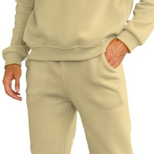 Conjunto Deportivo Personalizado de Algodón 100% Grueso para Hombre, Chaqueta Cortavientos con Capucha y Pantalones Jogger para Invierno, Diseño Liso - Product Image 5