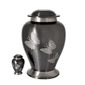 Urne de crémation en laiton nickelé, cendres funérailles, qualité supérieure, décorative, meilleure vente, stockage des cendres humaines - Product Image 2