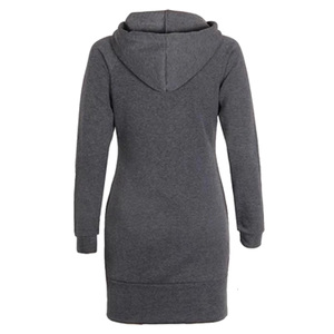 Ladies Fleece Zipper-Up Hoodie Winter Warm Eco-Friendly Windproof Soft Plush Oversized <b>Sweatshirt</b> Casual Streetwear Gym Travel - Product Image 2