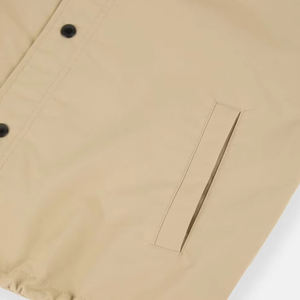 Veste coupe-vent légère à manches longues en polyester pour homme, style streetwear, avec logo personnalisé, boutonnée, imprimée, style coach - Product Image 5