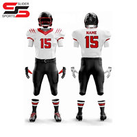 Venta al por mayor de fútbol americano Jersey y pantalones de sublimación personalizada impreso uniforme de fútbol americano totalmente personalizar equipo de desgaste