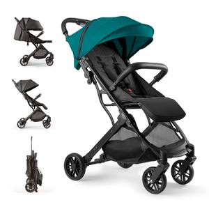 Cochecito Minimalista Plus STROLLER en Tela Verde, Diseño Moderno - Product Image 1