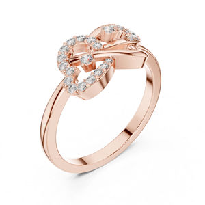 แหวนเพชรทรงกลมทองคำ 14K สำหรับผู้หญิง |   ชุดทำงาน |   เพชรใหม่ที่เพาะเลี้ยง 0.19 กะรัต ได้รับการรับรองจาก IGI ทันสมัย - Product Image 5