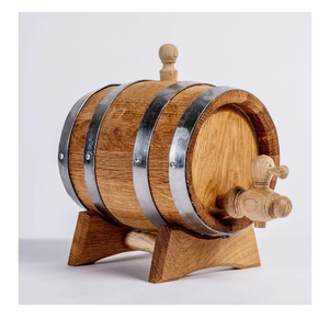 Tonneaux de vin/bière en bois fabriqués à la main de qualité supérieure avec capacité personnalisable - Product Image 2
