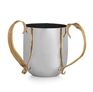 Tasse de lavage en acier inoxydable personnalisée avec poignée Article ménager Tasse de lavage en argent de bonne qualité - Product Image 6