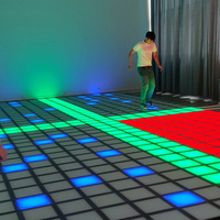Piste de danse lumineuse à matrice LED pour jeux actifs 30x30cm RGB 3-EN-1 contrôlée par PC pour jeux interactifs