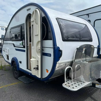 Remolque de viaje N-u-c-a-m-p-s para todas las estaciones, caravana de aluminio de alta calidad con diseño de grado aeronáutico, diseñada para uso a largo plazo.