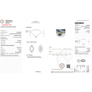 Anillo de Diamante Marquise Cultivado en Laboratorio de 1.03ct, Elegante Joya Solitaria - Product Image 4