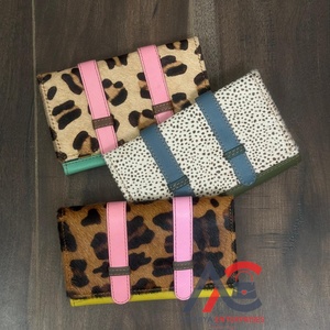 กระเป๋าคลัทช์หนังรีไซเคิลพิมพ์ลายสัตว์ทันสมัยสำหรับผู้หญิงกระเป๋าสตางค์มีหลายสีที่ใส่บัตรเอทีเอ็มแบบมีห่วง - Product Image 1