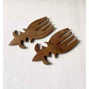 Cuillères en bois naturel, cuillère de cuisine, design, cuillère de service de cuisine, outils de cuisine en bois naturel, ustensiles, ensembles de cuillères et de spatules - Product Image 6