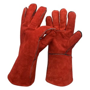Gants de soudage résistants à la chaleur en peau de vache taille XL anti-coupure anti-dérapant ignifuge anti-chaleur sécurité protection antistatique - Product Image 4