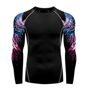Rash Guards à manches longues pour hommes Rash Guards Surf Fitness Gym T-Shirt Musculation Sports - Product Image 1