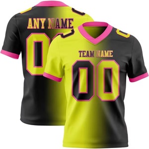 Camiseta de Fútbol Americano de Corte Ajustado para Adultos, Manga Corta, Ligera, Transpirable, de Secado Rápido, 100% Poliéster, Estampada y Personalizable - Product Image 1