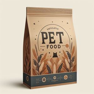 ถุงอาหารสุนัขสำหรับก๋วยเตี๋ยวเจลลี่ป้องกันความชื้นด้านบนถุงซิปเก็บความร้อนปรับแต่งได้15กก./20กก. (40lb) - Product Image 4