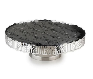 Soporte de pastel de color plateado de acero inoxidable con el mejor soporte de pastel de chocolate de diseño para uso doméstico y hotelero - Product Image 2