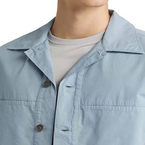 Chaqueta transpirable de trabajo personalizada para hombre, chaqueta de lona pesada con múltiples bolsillos bordados, chaqueta informal de verano con cuello de solapa - Product Image 2