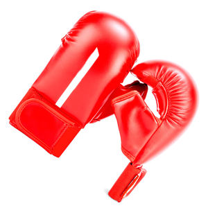 Rouge avec couleur blanche Meilleur tissu Faites votre propre conception unique personnalisée Gants de boxe de karaté pour adultes PAR AMAZING INDUSTRIES - Product Image 4