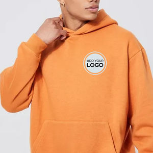 Sudadera con capucha bordada personalizada de gran tamaño oficial Bella Canvas Unisex Sponge Fleece Hoodie Peach Unisex Sudadera con capucha - Product Image 3