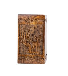 Wooden Cremation <b>Urn</b> <b>for</b> Human <b>Ashes</b>, Adult Deer Rosewood Pet <b>Urns</b> <b>for</b> <b>Dogs</b> <b>Ashes</b> (Small - 8Hx4.75W (115 Cu/in) Rosewood) - Product Image 4
