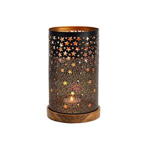 Linternas cuadradas de vela de cuerpo de metal de forma ancha con color personalizado para Navidad con los tamaños de 22x24x22cm - Product Image 3