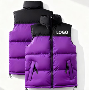 Chaleco Acolchado de Invierno de Calidad Original, Sin Mangas, Suave, Impermeable, Brillante, con Logotipo, Chaquetas para Hombre OEM - Product Image 3