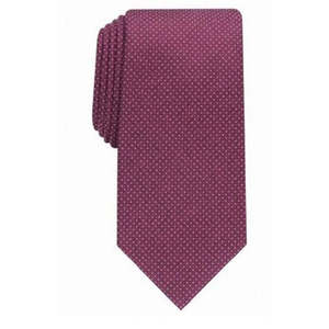 Cravatta da Uomo Perry Ellis Ruthven con Stampa Micro-Dot, Design Floreale Rosso, Taglia Regolare, Lussuosa Confezione Regalo in Poliestere - Product Image 1